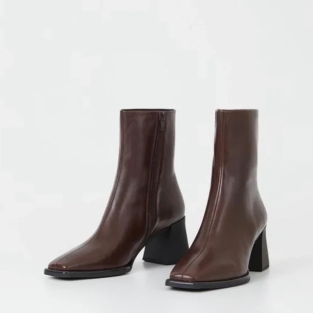 Brown Leather Ankle Boots